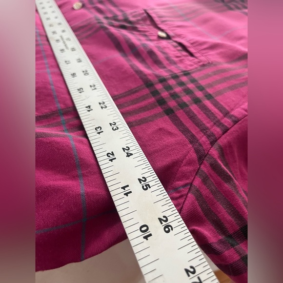 90s y2k CHRISTIAN DIOR mens pink plaid button up shirt cotton XL preppy classic - Picture 8 of 9